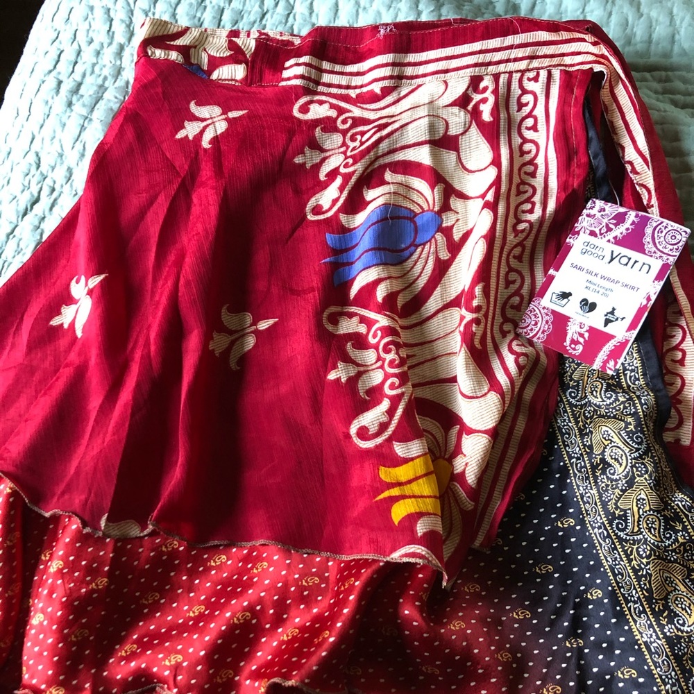 Sari wrap skirts